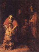 REMBRANDT Harmenszoon van Rijn The Return of the Prodigal Son Spain oil painting artist